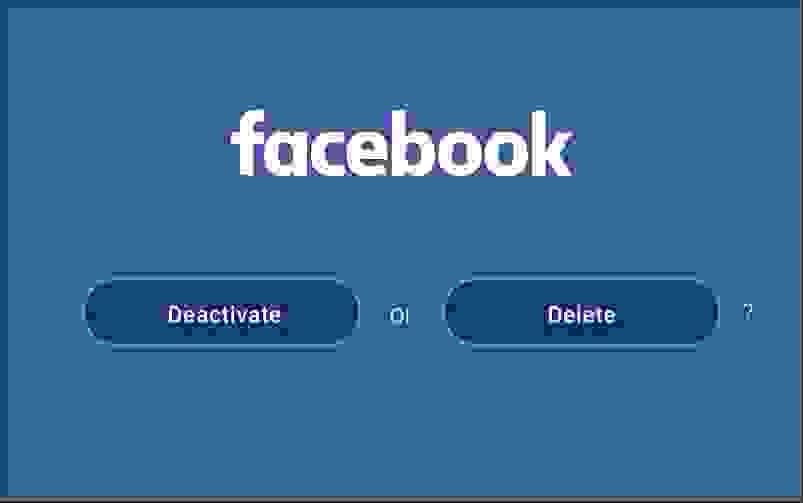 الفرق بين حذف فيسبوك (Delete) وتعطيله (Deactivate):