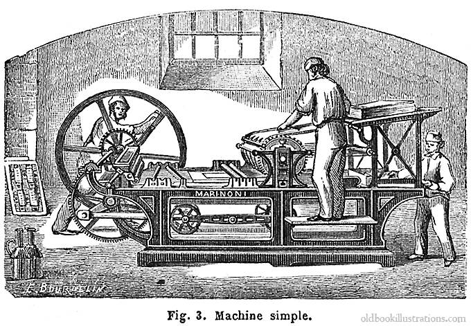 آلة طباعة قديمة